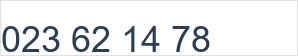 Landline number: