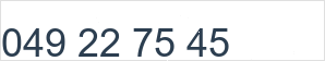 Landline number: