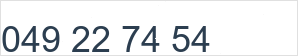 Landline number: