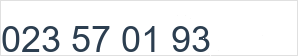 Landline number: